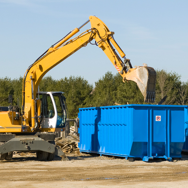 what size residential dumpster rentals are available in Garden Grove California